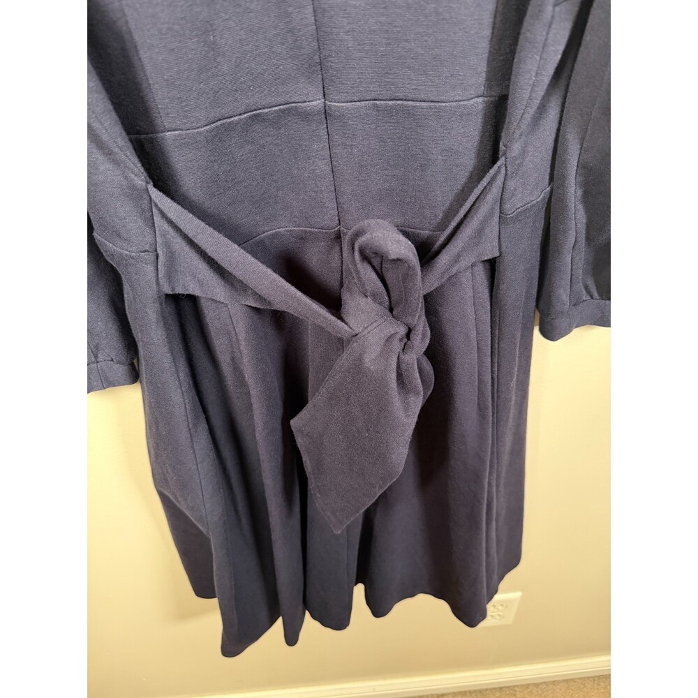 Boden Benedicta Ponte Dress Size 20 R Navy Blue Preppy Work Career Mod Retro - Picture 9 of 11